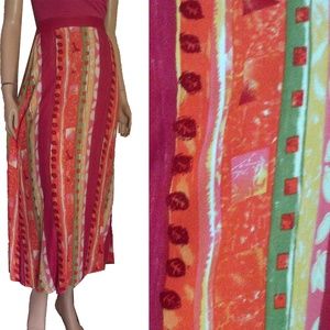 New BOLD COLORFUL FIESTA MAXI-SKIRT 4